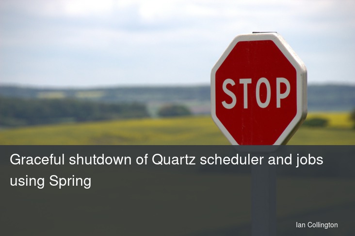 Graceful shutdown of Quartz scheduler and jobs using Spring